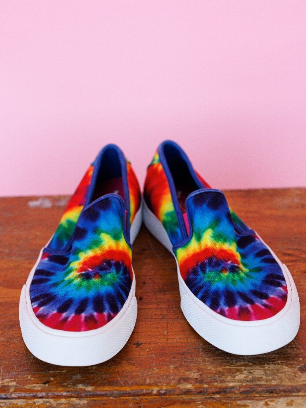 Puma Bari Rainbow Tie Dye Slip-On Sneakers